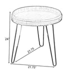 Tavolino a forma di botte di vino in legno