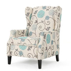 Poltrone reclinabili in tessuto tradizionale con borchie decorative