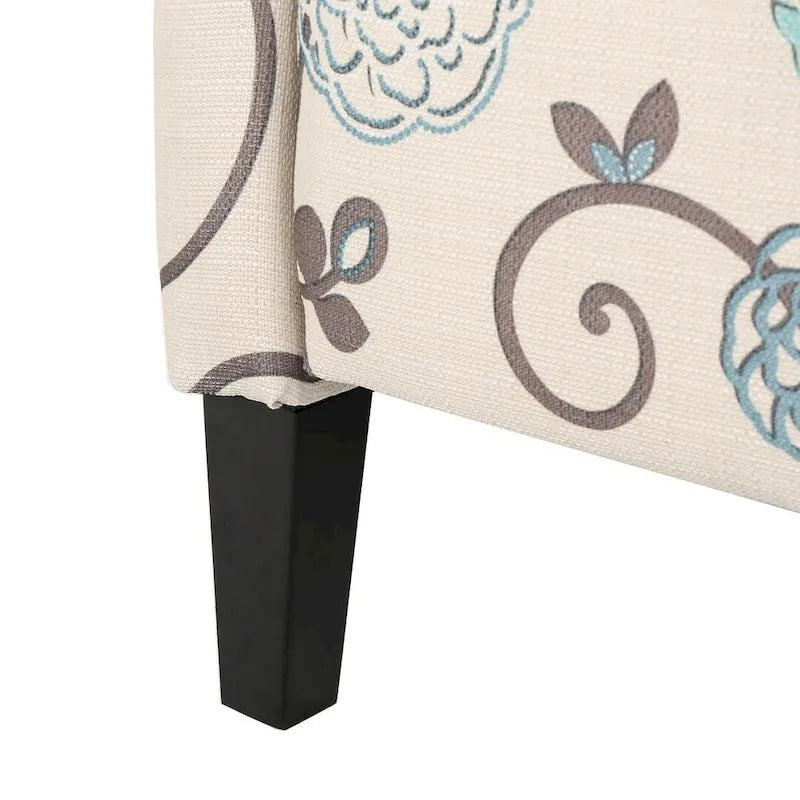 Poltrone reclinabili in tessuto tradizionale con borchie decorative
