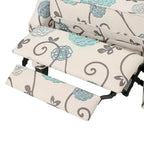Poltrone reclinabili in tessuto tradizionale con borchie decorative