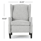 Poltrone reclinabili in tessuto tradizionale con borchie decorative