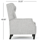 Poltrone reclinabili in tessuto tradizionale con borchie decorative
