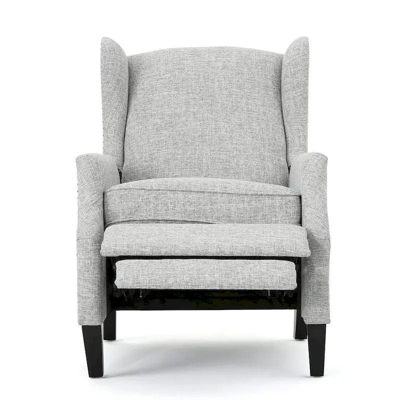Poltrone reclinabili in tessuto tradizionale con borchie decorative