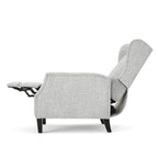 Poltrone reclinabili in tessuto tradizionale con borchie decorative