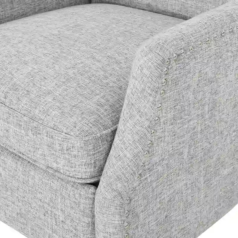 Poltrone reclinabili in tessuto tradizionale con borchie decorative