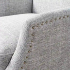Poltrone reclinabili in tessuto tradizionale con borchie decorative