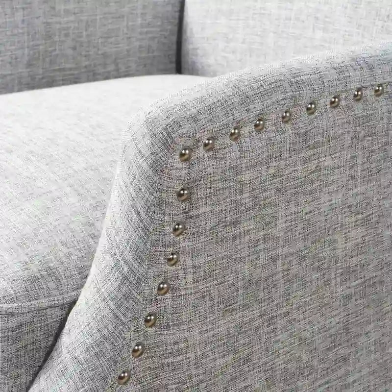 Poltrone reclinabili in tessuto tradizionale con borchie decorative