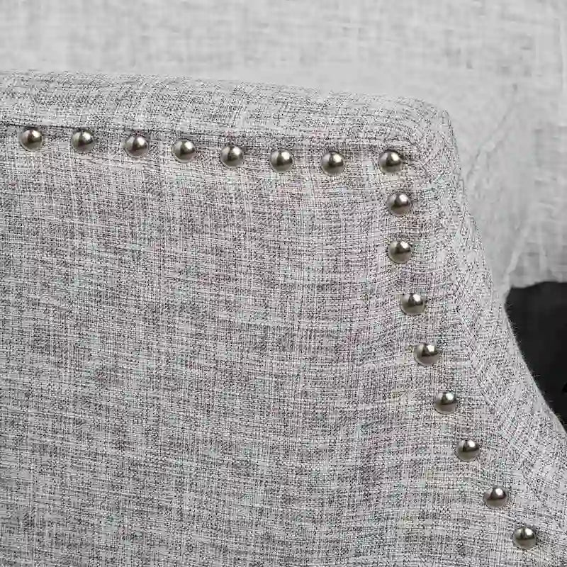 Poltrone reclinabili in tessuto tradizionale con borchie decorative