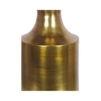 Tavolino d'appoggio Macari Art Déco in alluminio lucidato - 14,5 L x 14,5 P x 21 A