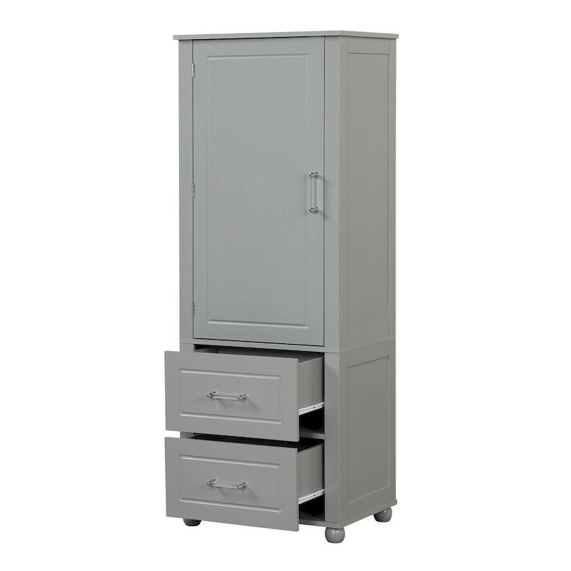 Mobiletto alto da bagno, Armadietto portatutto autoportante