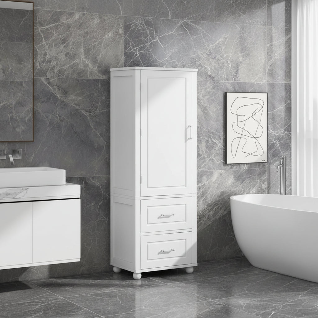 Tall Bathroom Storage Cabinet, Freestanding Storage Cabinet